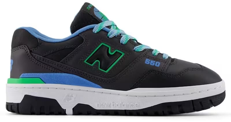 New Balance 550 Black Cement Green Apple Blue (GS)