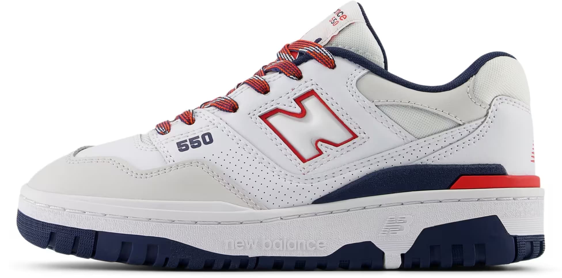 New Balance 550 White True Red Navy (GS)