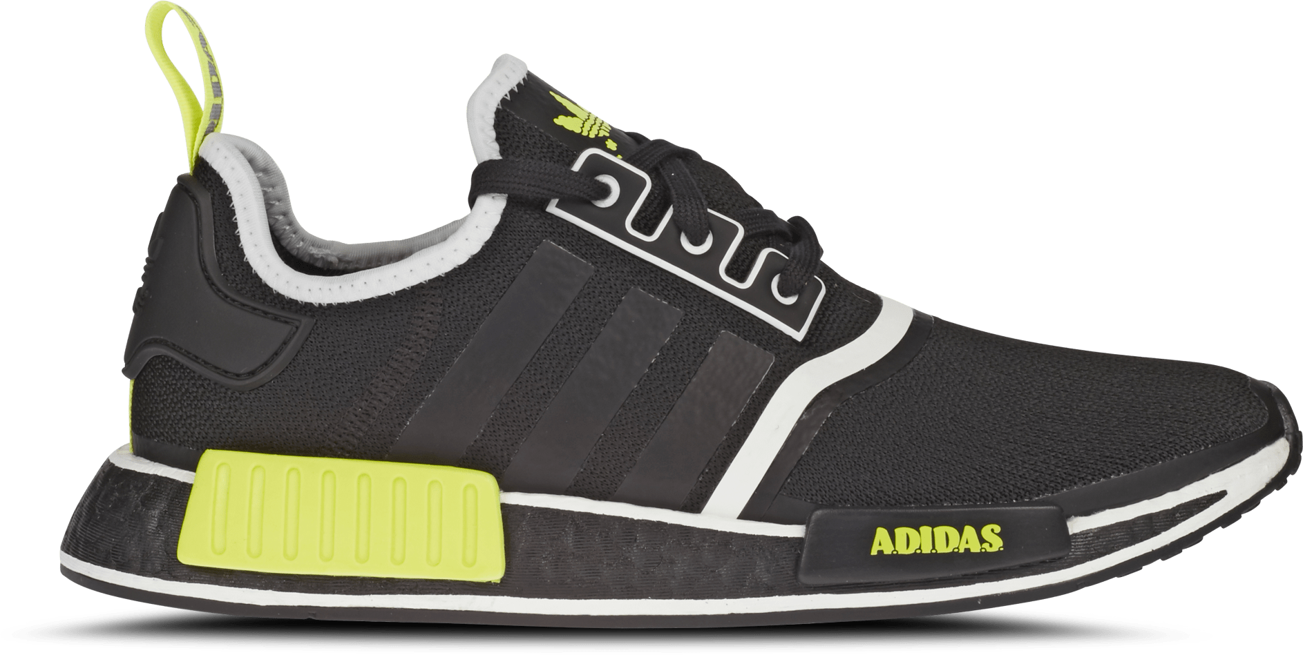 adidas NMD R1 Black Solar Yellow