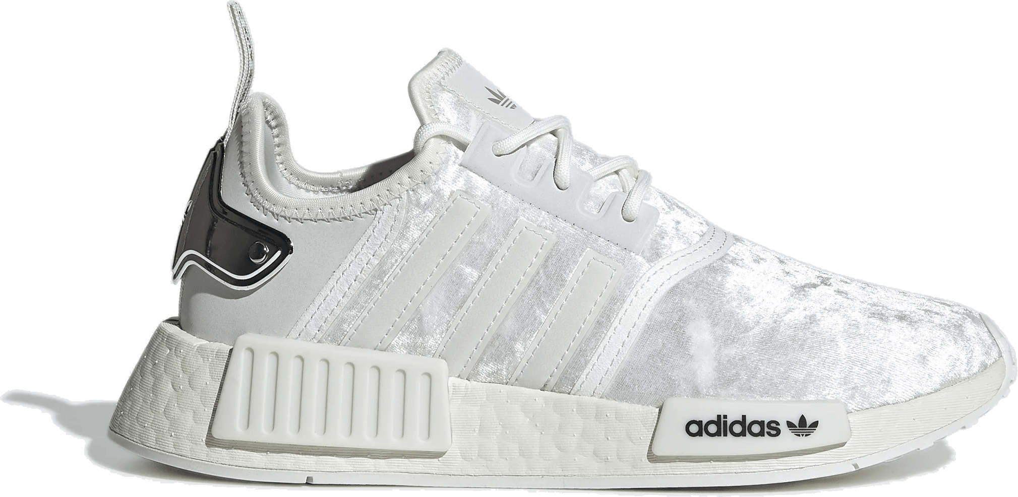 adidas NMD R1 Velour White Silver (Women's)