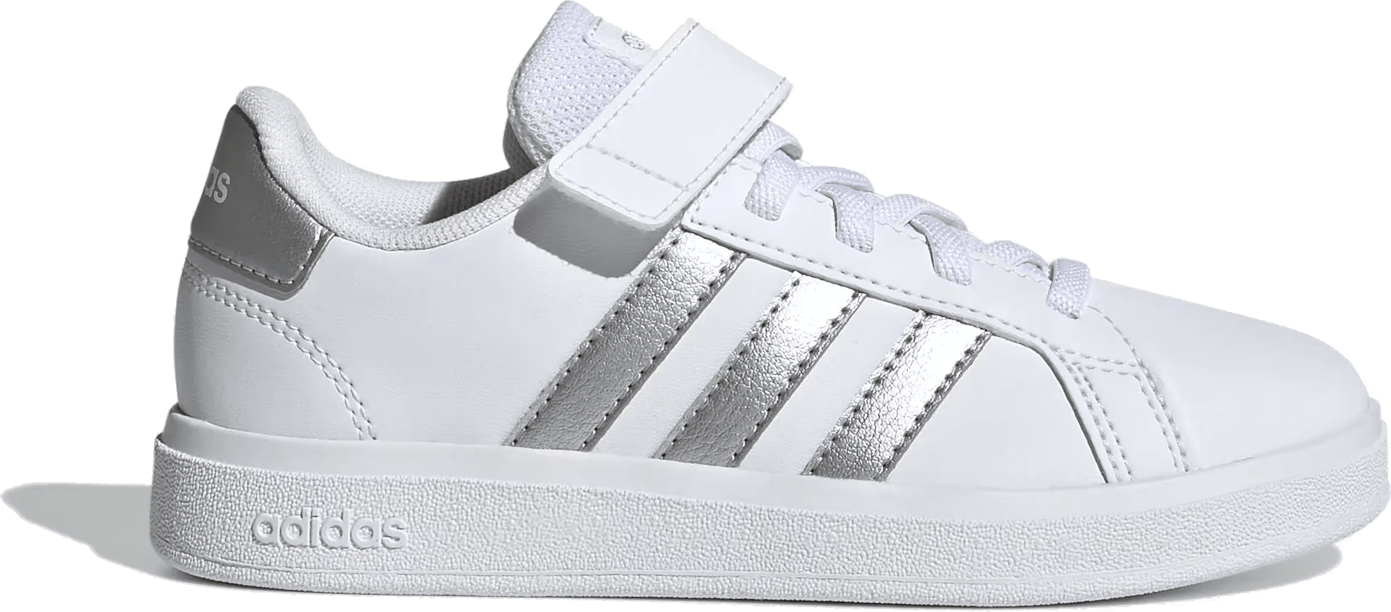 adidas Grand Court 2.0 Cloud White Matte Silver (GS)