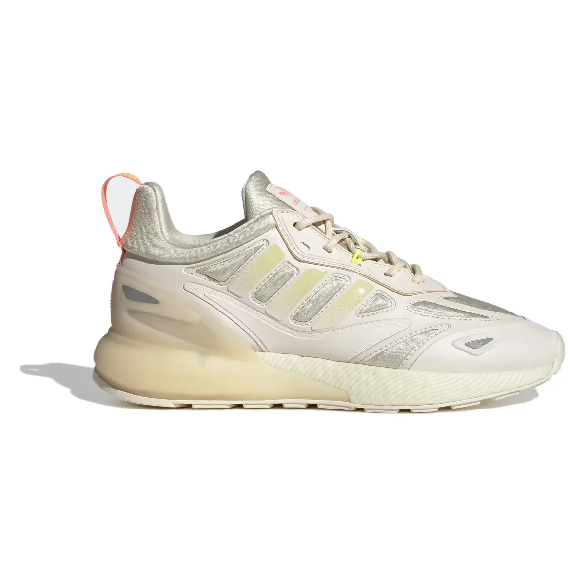 adidas ZX 2K Boost 2.0 Wonder White Sandy Beige Silver Metallic (Women's)