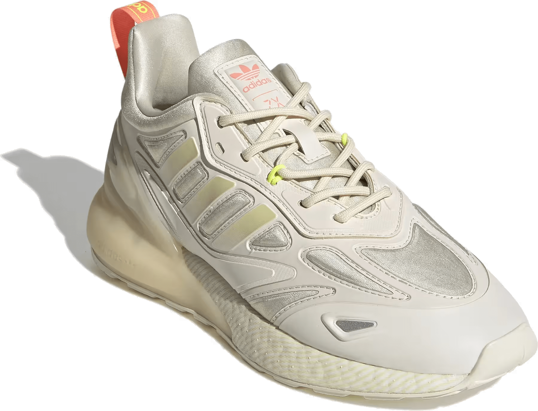 adidas ZX 2K Boost 2.0 Wonder White Sandy Beige Silver Metallic (Women's)