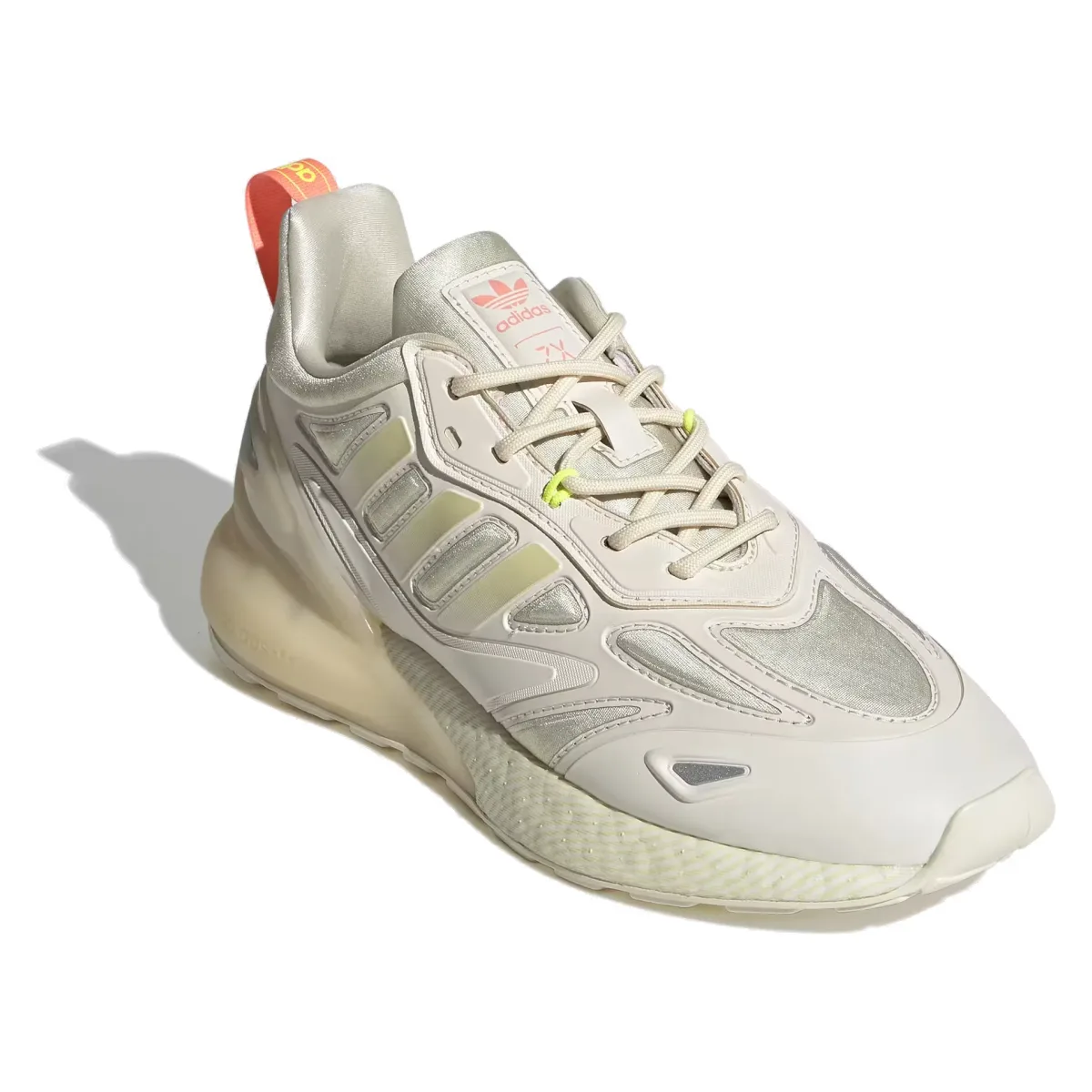 adidas ZX 2K Boost 2.0 Wonder White Sandy Beige Silver Metallic (Women's)