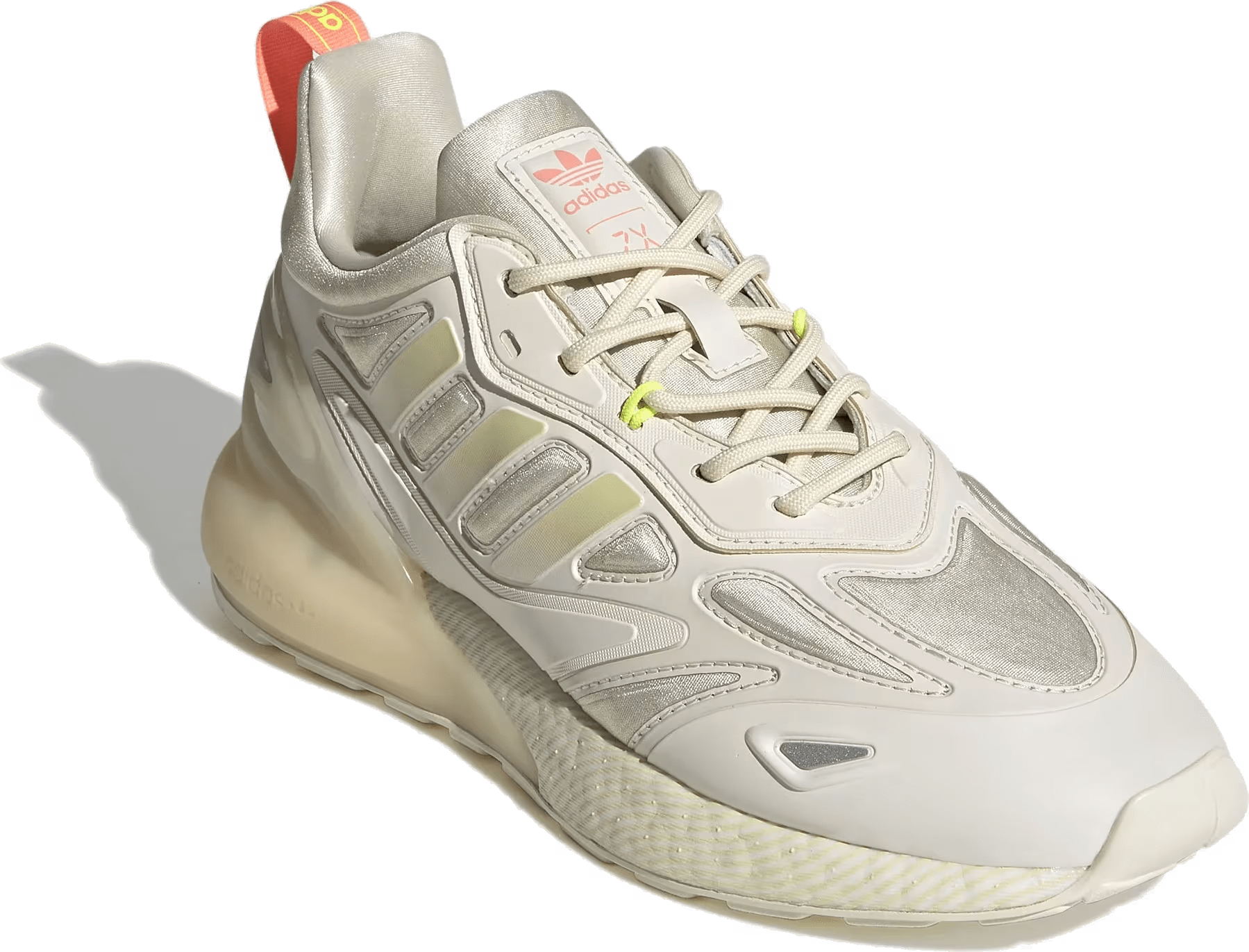 adidas ZX 2K Boost 2.0 Wonder White Sandy Beige Silver Metallic (Women's)