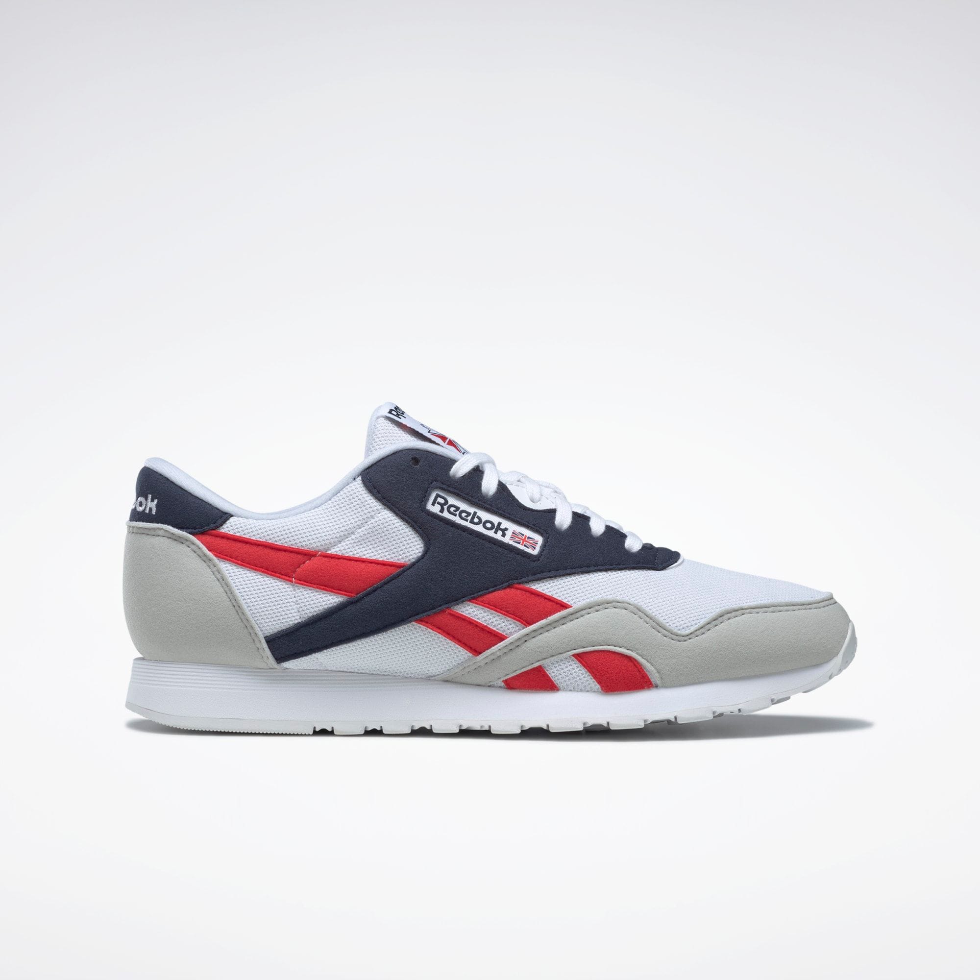 Reebok Classic Nylon White Navy Primal Red