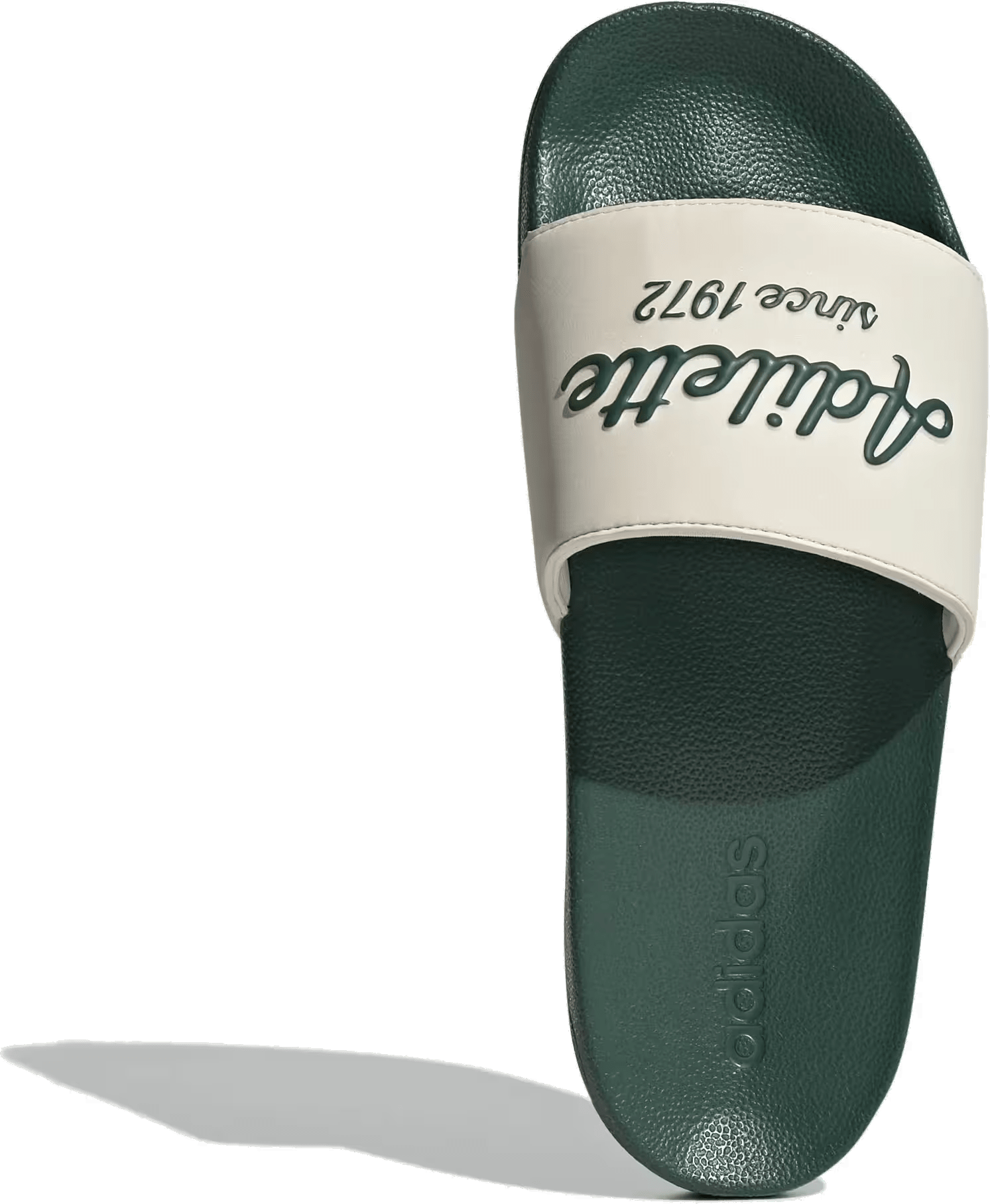 adidas Adilette Shower Slides Wonder White Collegiate Green
