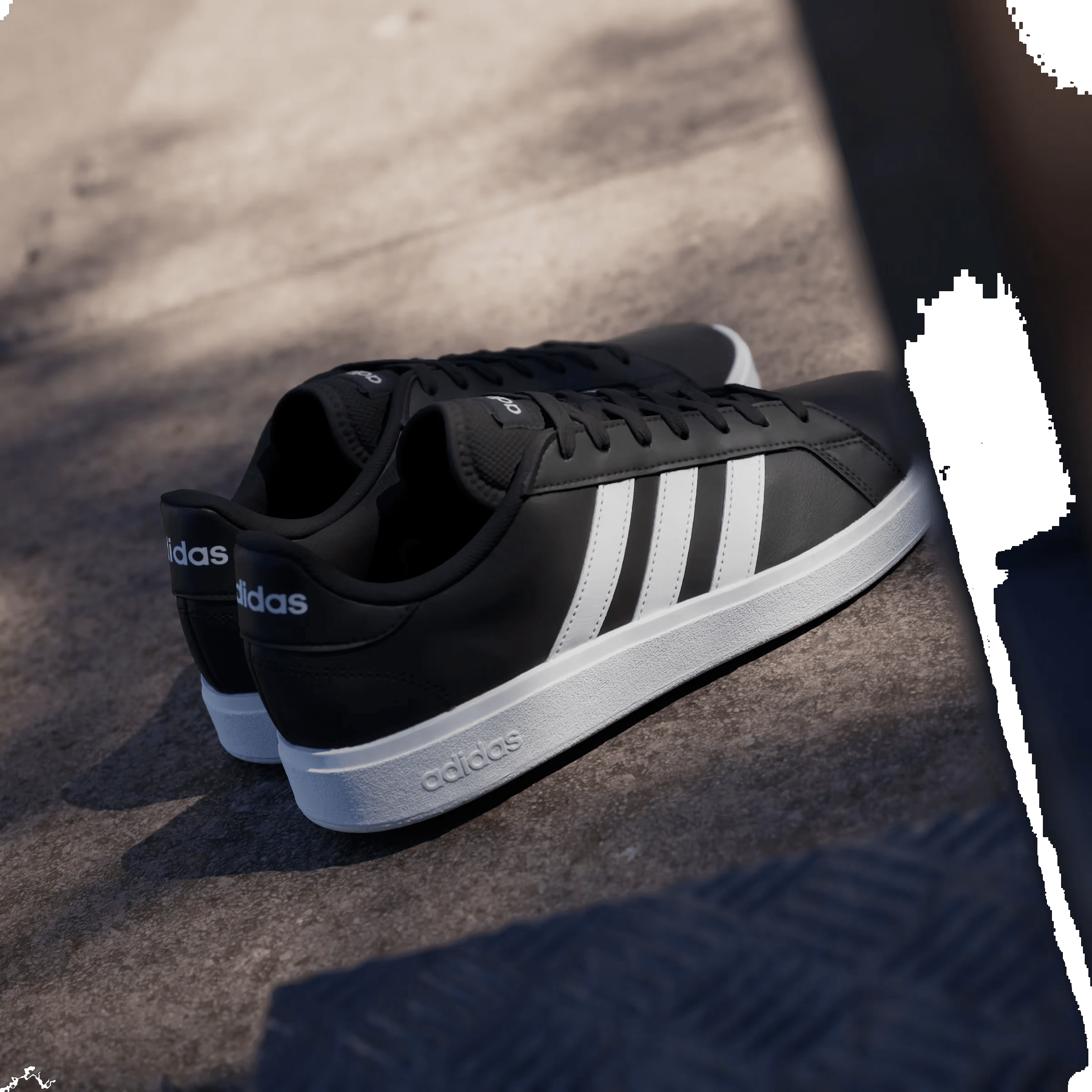 adidas Grand Court TD Core Black Cloud White (Women's)