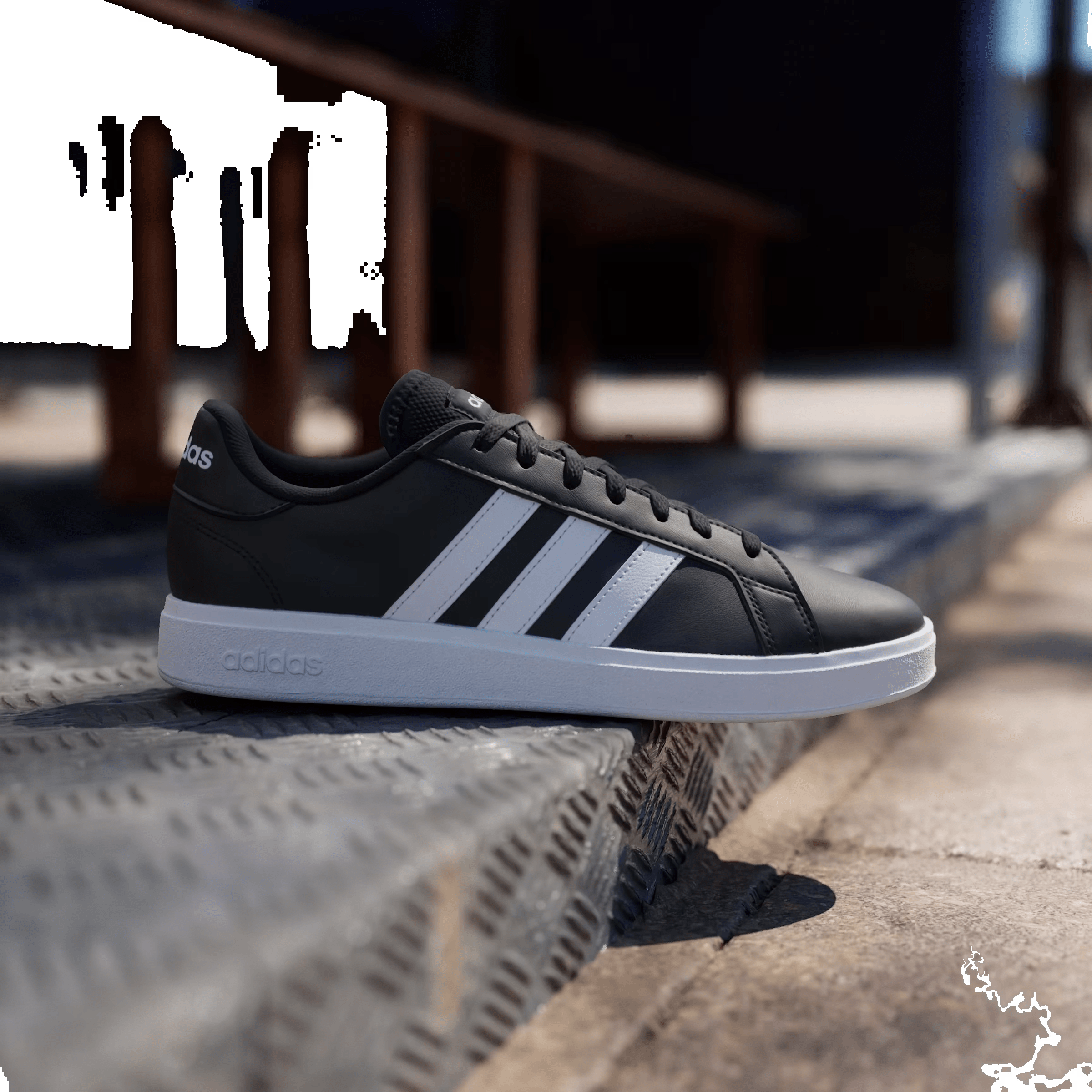 adidas Grand Court TD Core Black Cloud White (Women's)