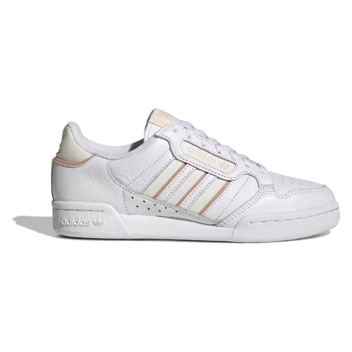 adidas Continental 80 Stripes Cloud White Off White Bliss Orange (Women's)
