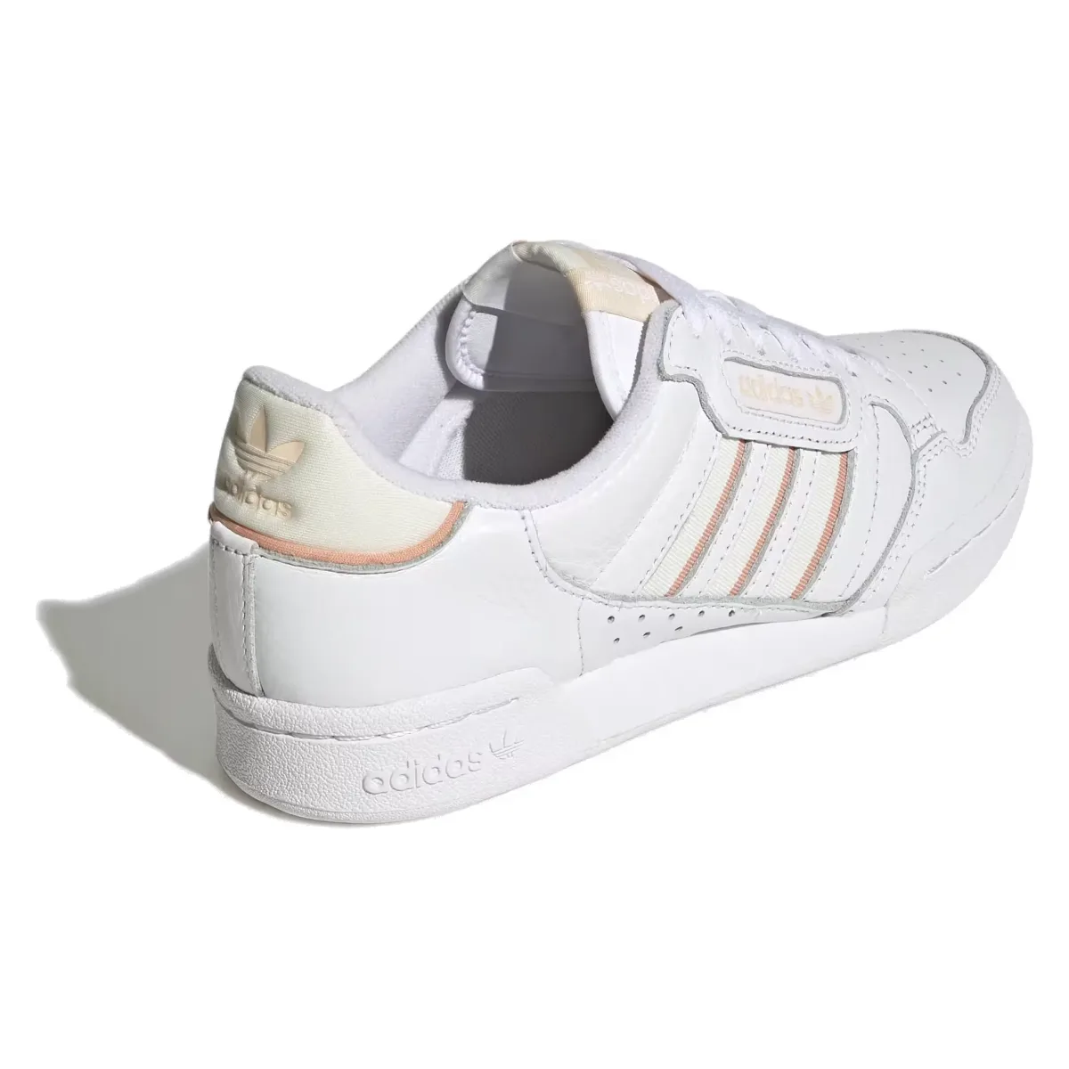 adidas Continental 80 Stripes Cloud White Off White Bliss Orange (Women's)