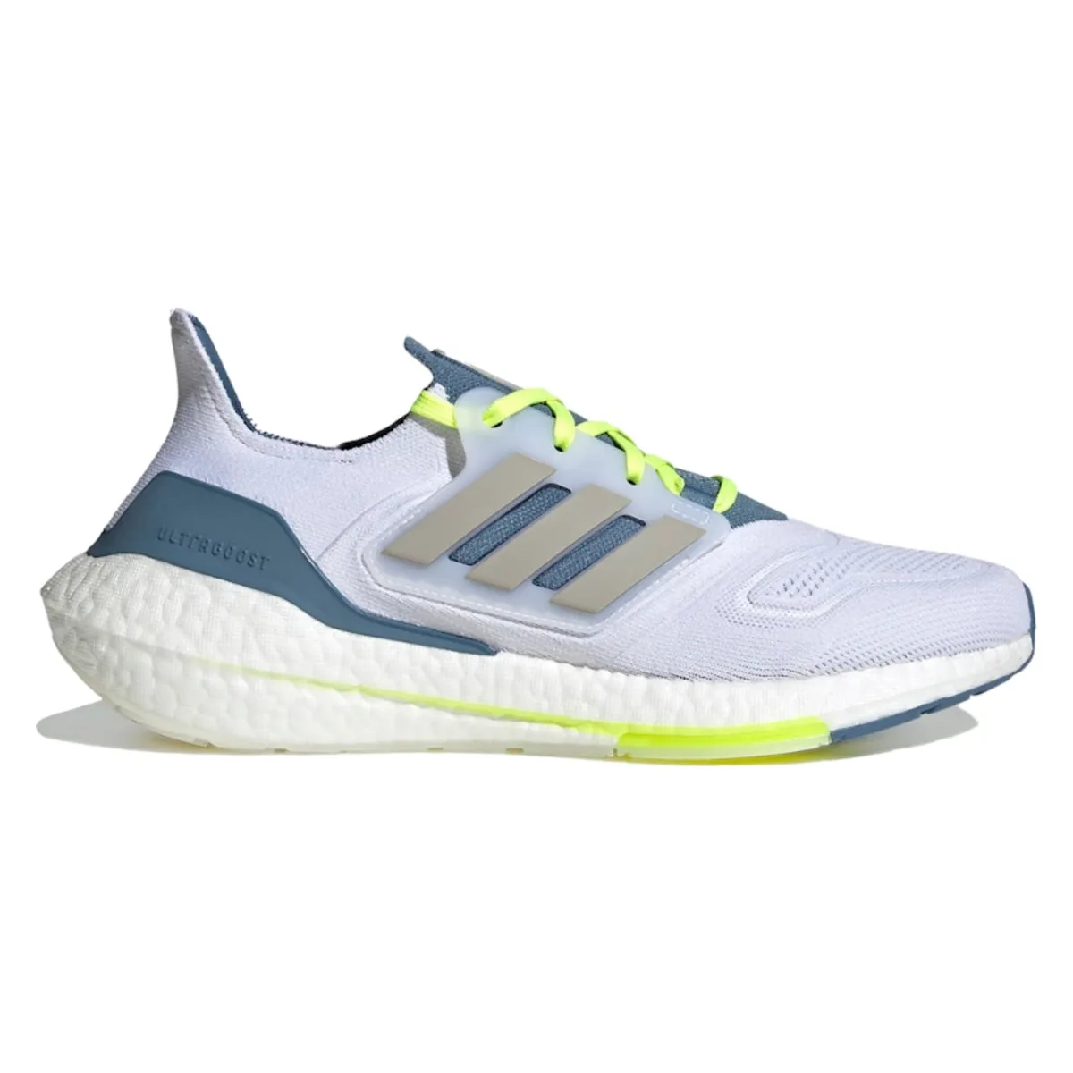 adidas Ultra Boost 22 White Metal Grey Linen Green