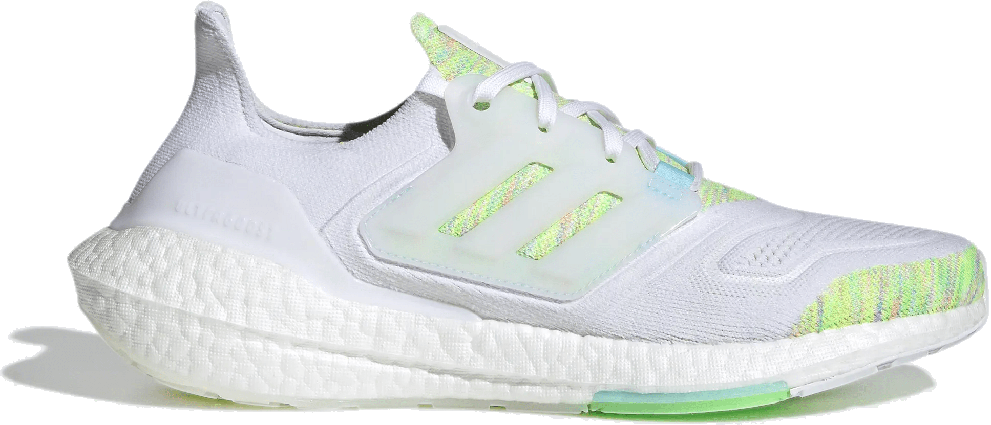 adidas Ultra Boost 22 White Bliss Blue Solar Green
