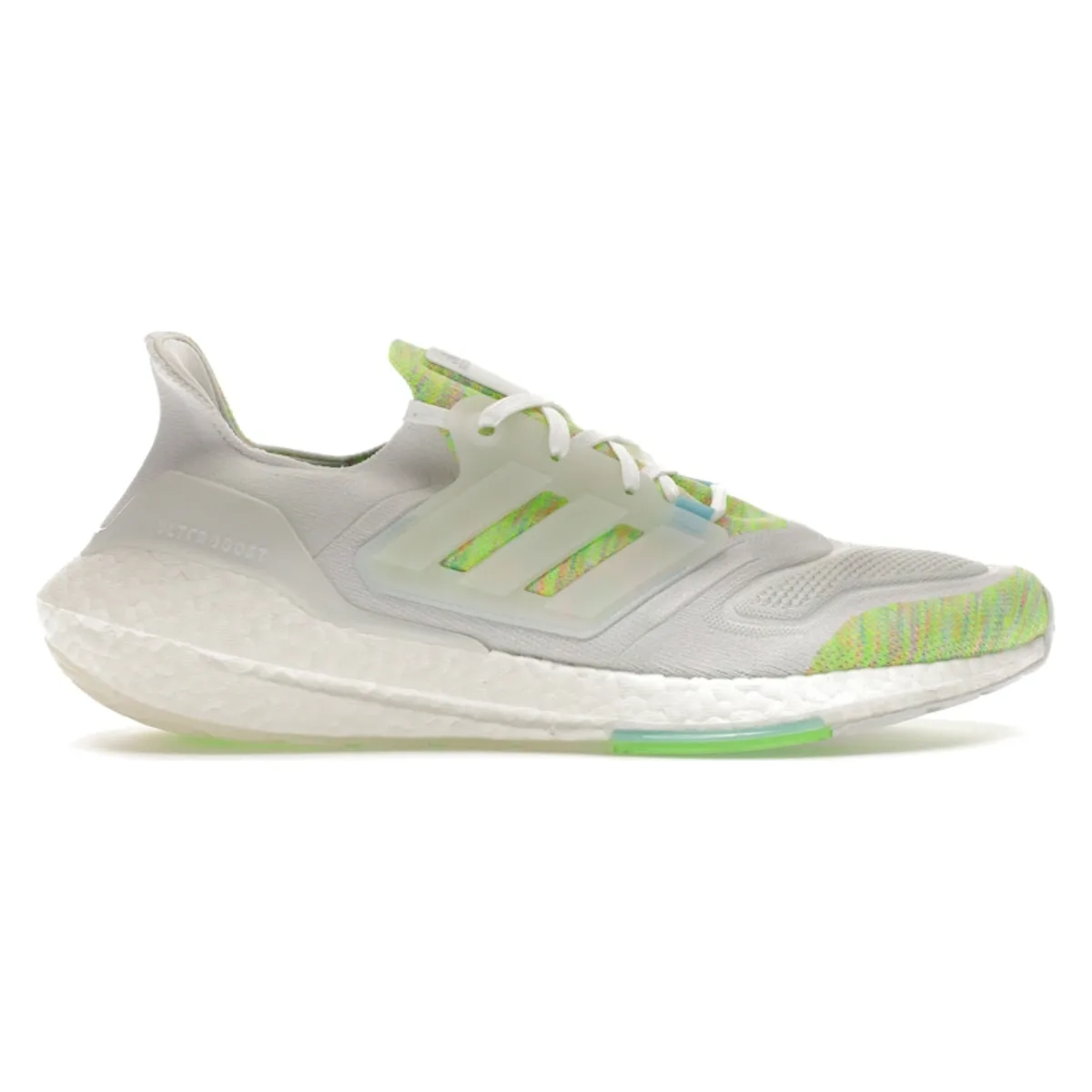 adidas Ultra Boost 22 White Bliss Blue Solar Green