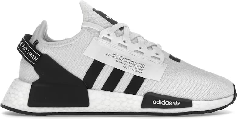 adidas NMD R1 V2 White Black Stripes
