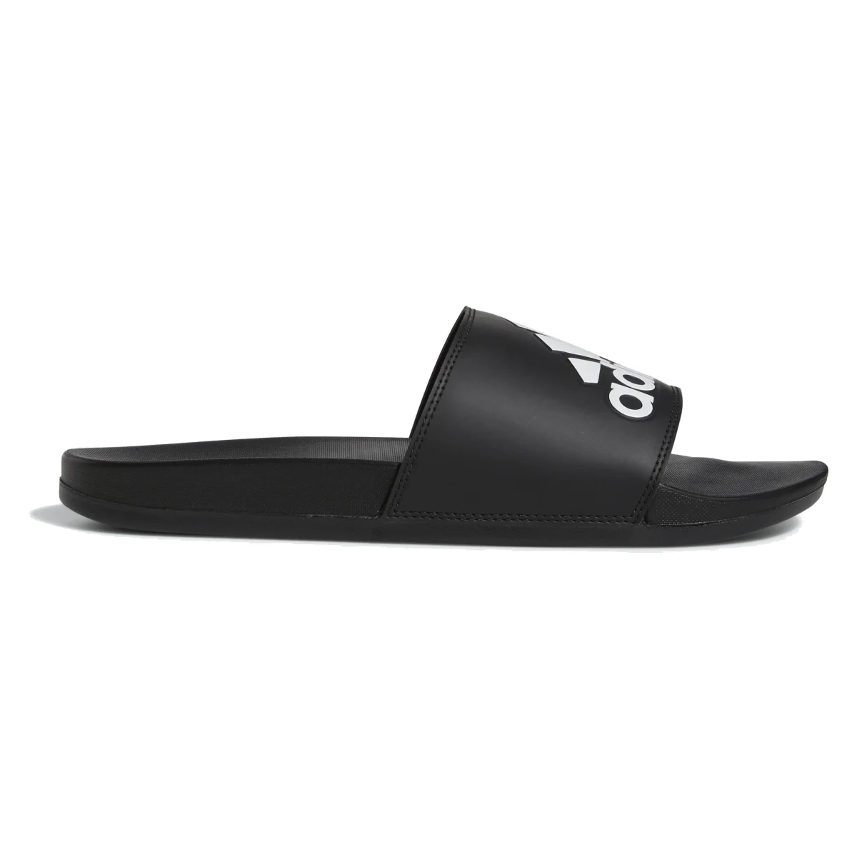 adidas Adilette Comfort Slides Core Black Cloud White Logo