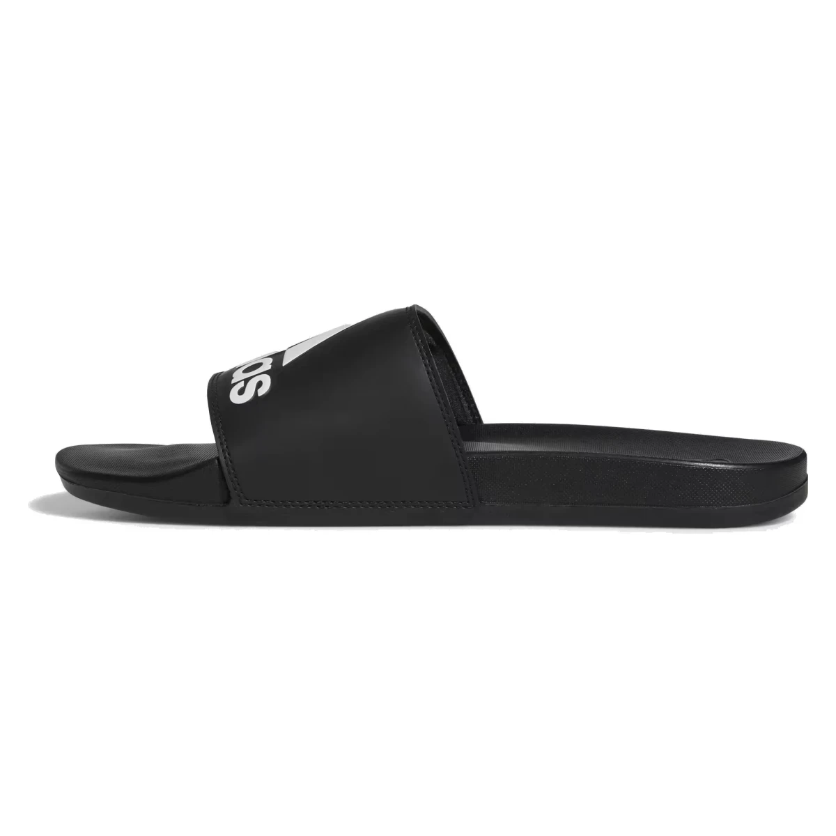 adidas Adilette Comfort Slides Core Black Cloud White Logo