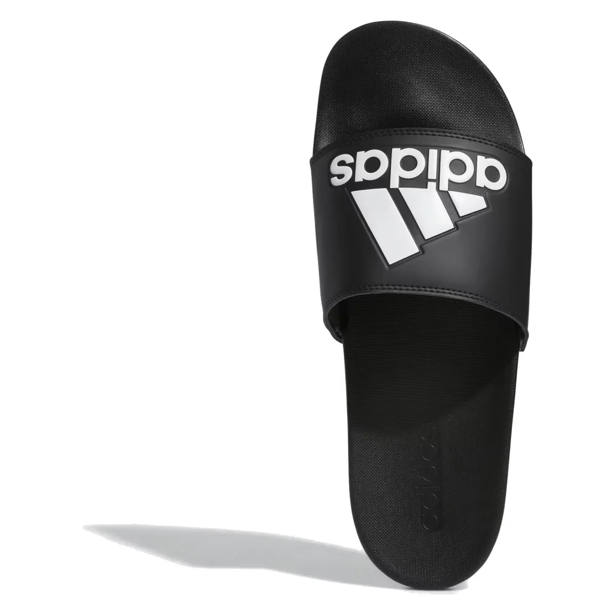adidas Adilette Comfort Slides Core Black Cloud White Logo