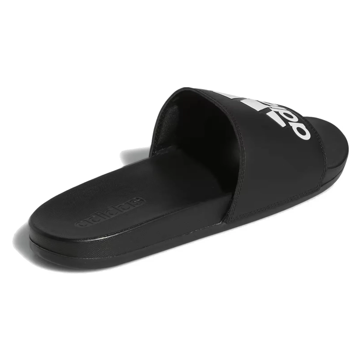adidas Adilette Comfort Slides Core Black Cloud White Logo