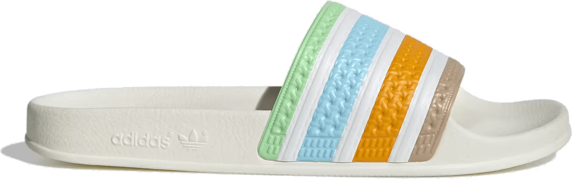 adidas Adilette Slides Bliss Blue Cloud White Off White