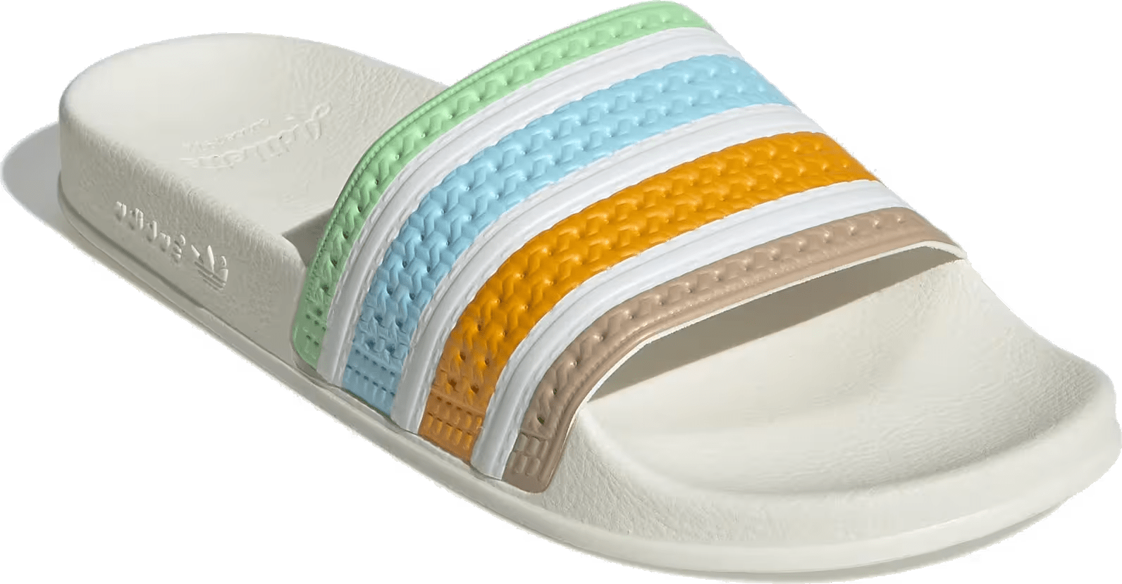 adidas Adilette Slides Bliss Blue Cloud White Off White