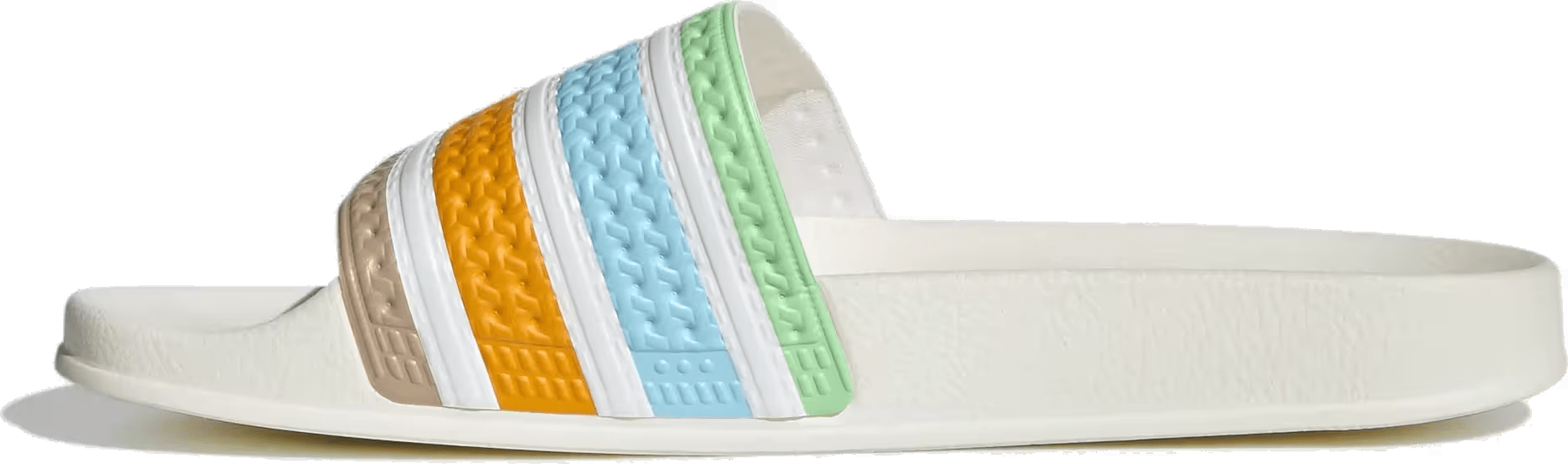 adidas Adilette Slides Bliss Blue Cloud White Off White