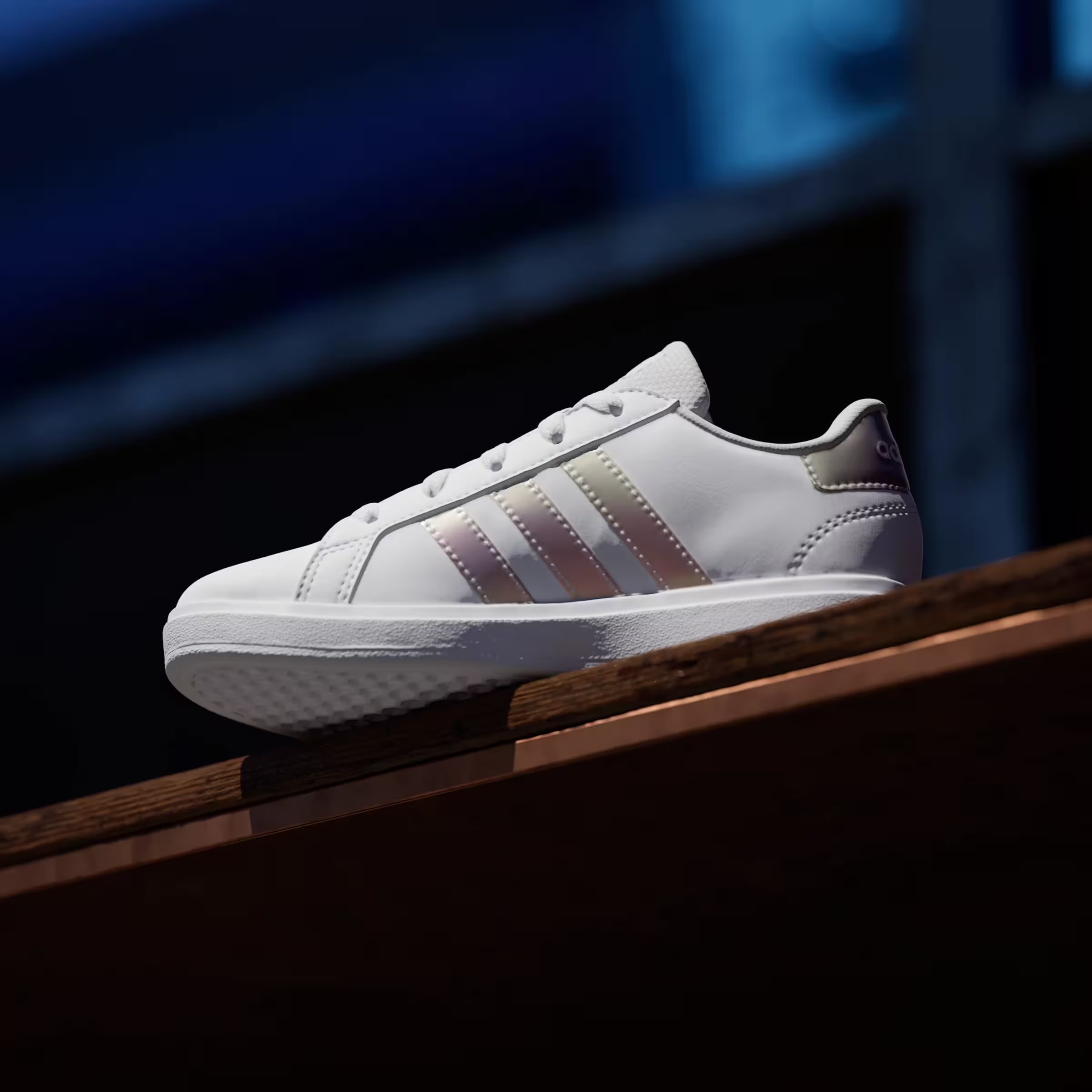 adidas Grand Court 2.0 Cloud White Iridescent Pink (GS)