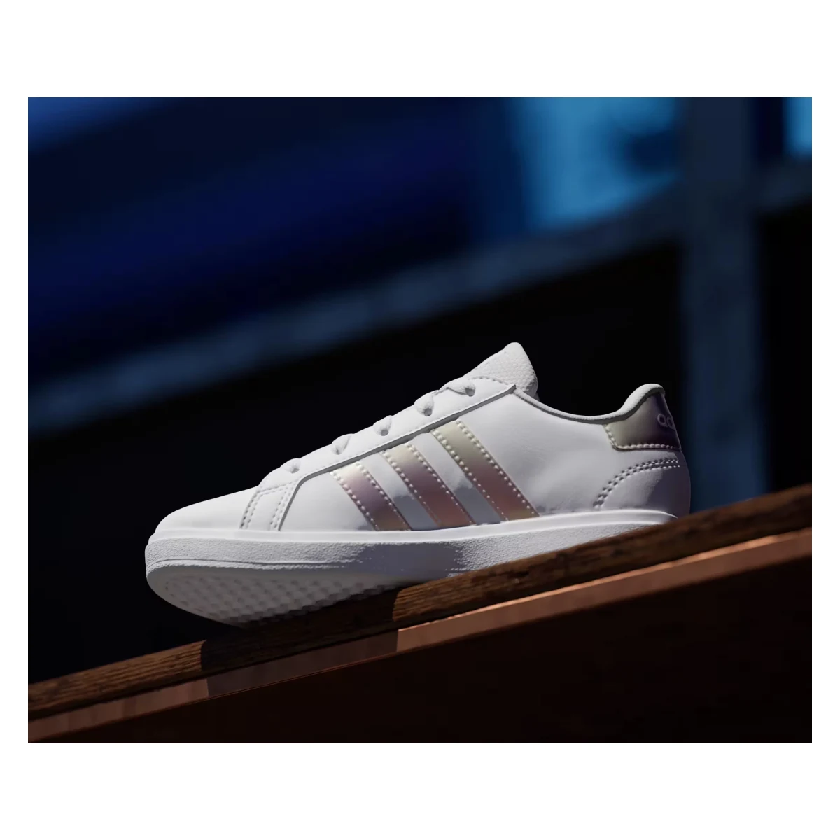 adidas Grand Court 2.0 Cloud White Iridescent Pink (GS)