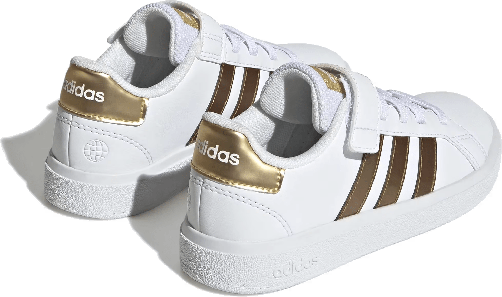 adidas Grand Court Sustainable Lifestyle Court Elastic Lace and Top Strap Shoes