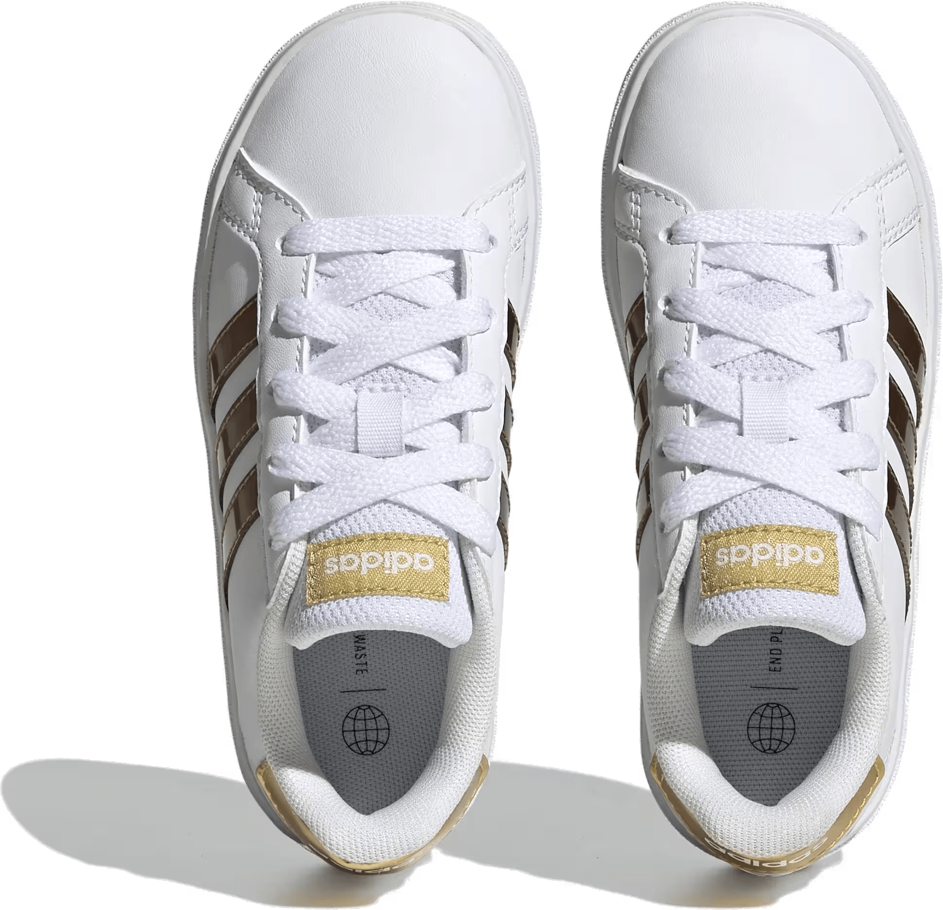 adidas Grand Court Sustainable Cloud White Matte Gold (GS)