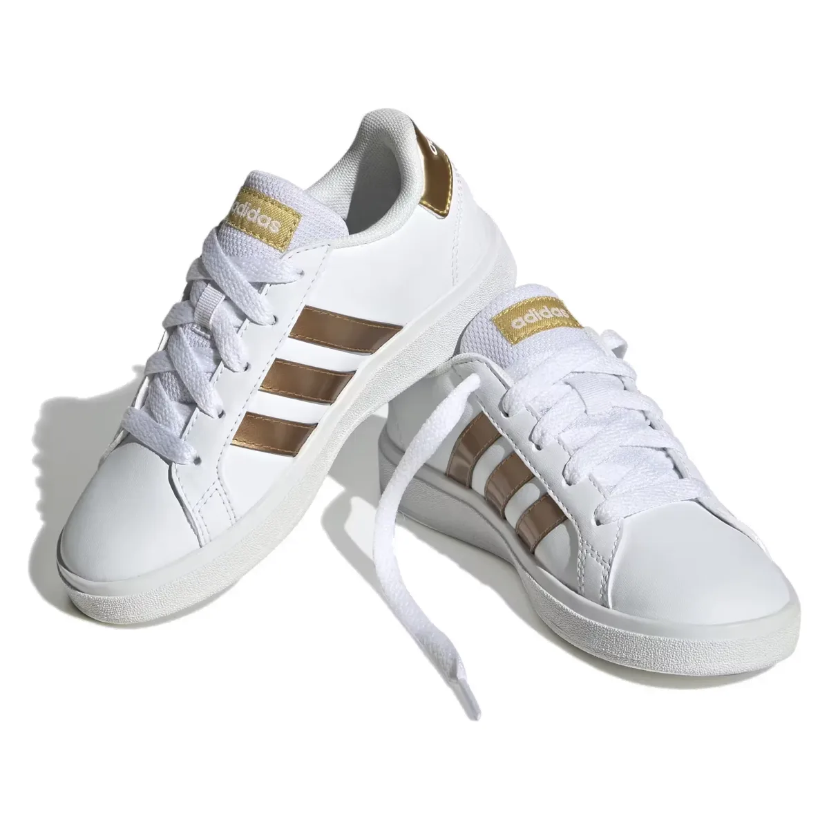adidas Grand Court Sustainable Cloud White Matte Gold (GS)