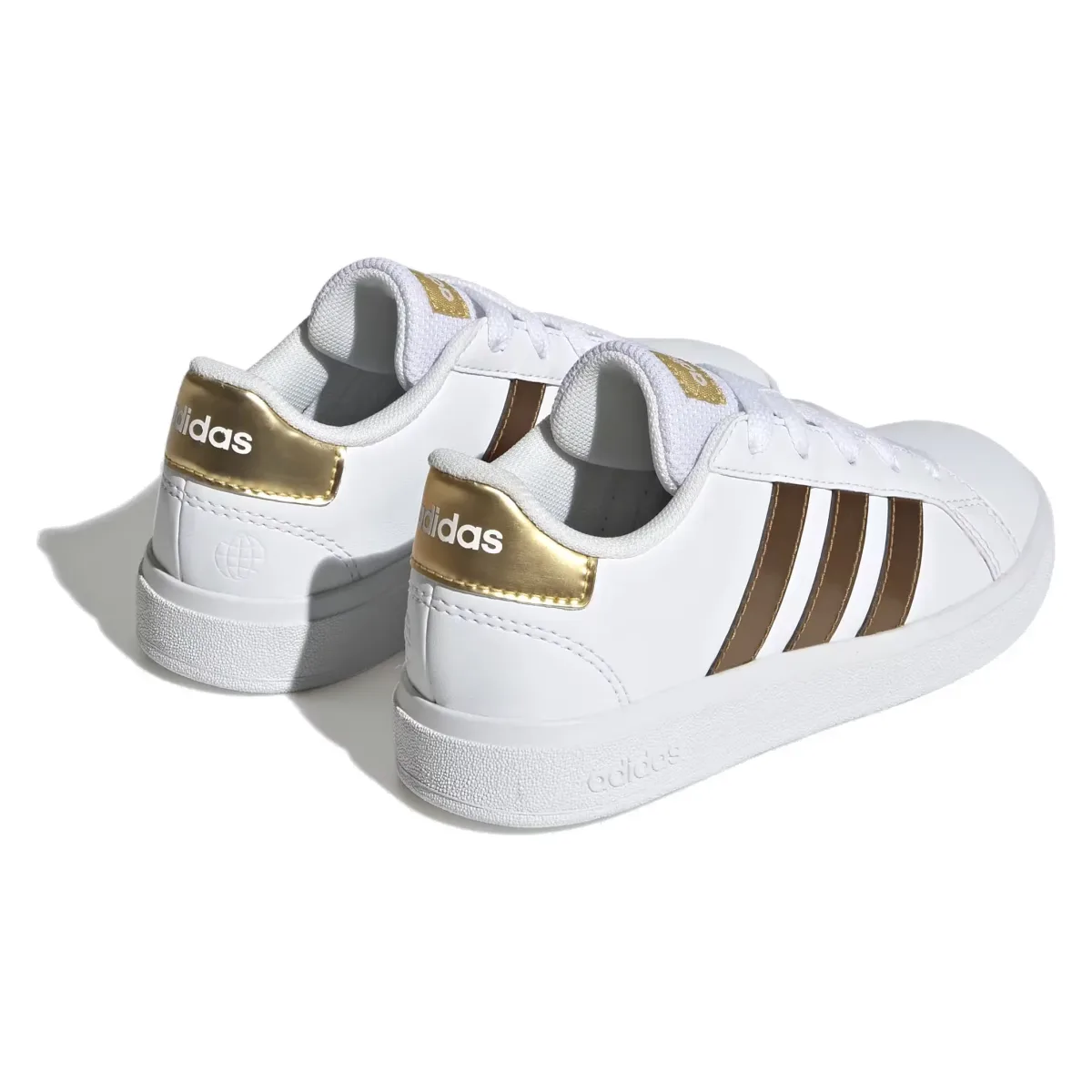 adidas Grand Court Sustainable Cloud White Matte Gold (GS)