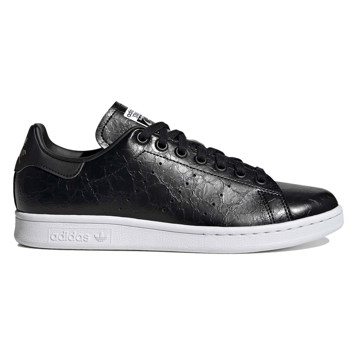 adidas Stan Smith Cracked Leather Black Gold (W)