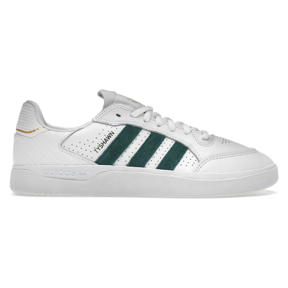 adidas Tyshawn Low Cloud White Collegiate Green