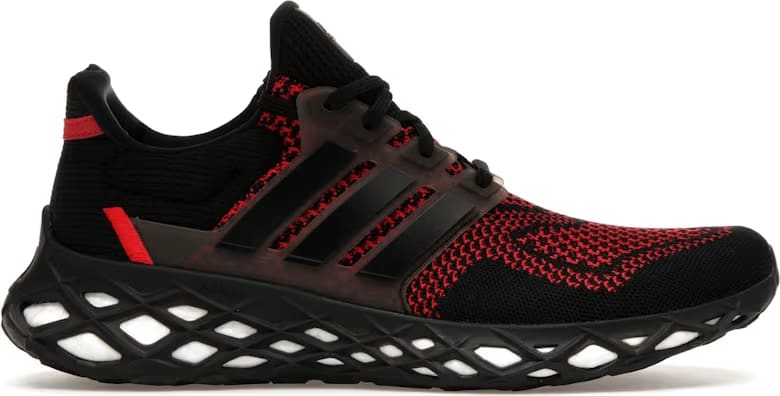 adidas Ultra Boost Web DNA Core Black Vivid Red