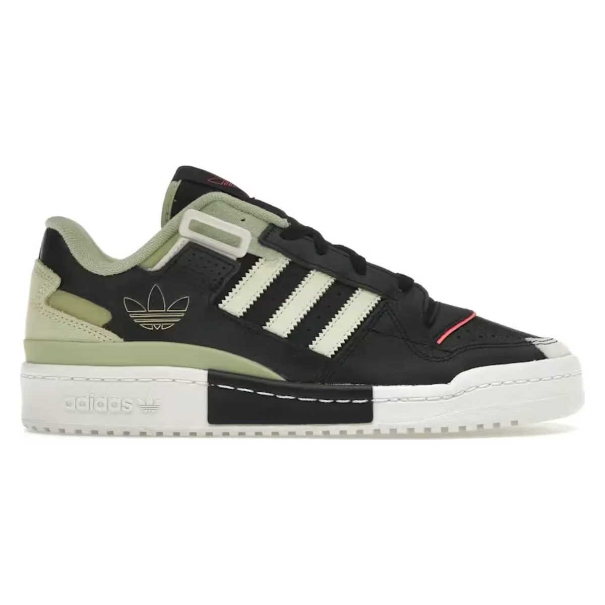 adidas Forum Exhibit Low Core Black Almost Lime Magic Lime