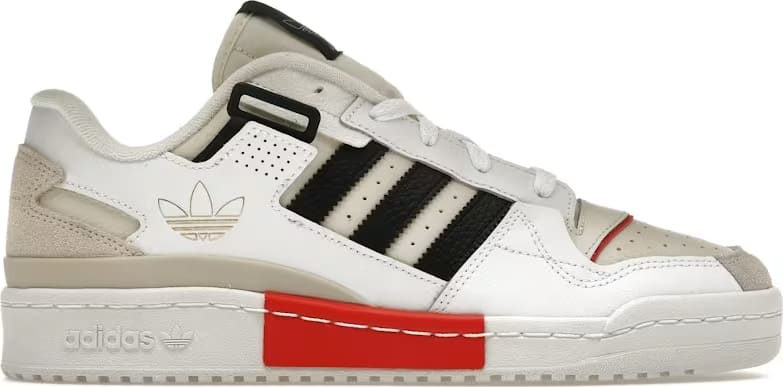 adidas Forum Exhibit Low White Vivid Red