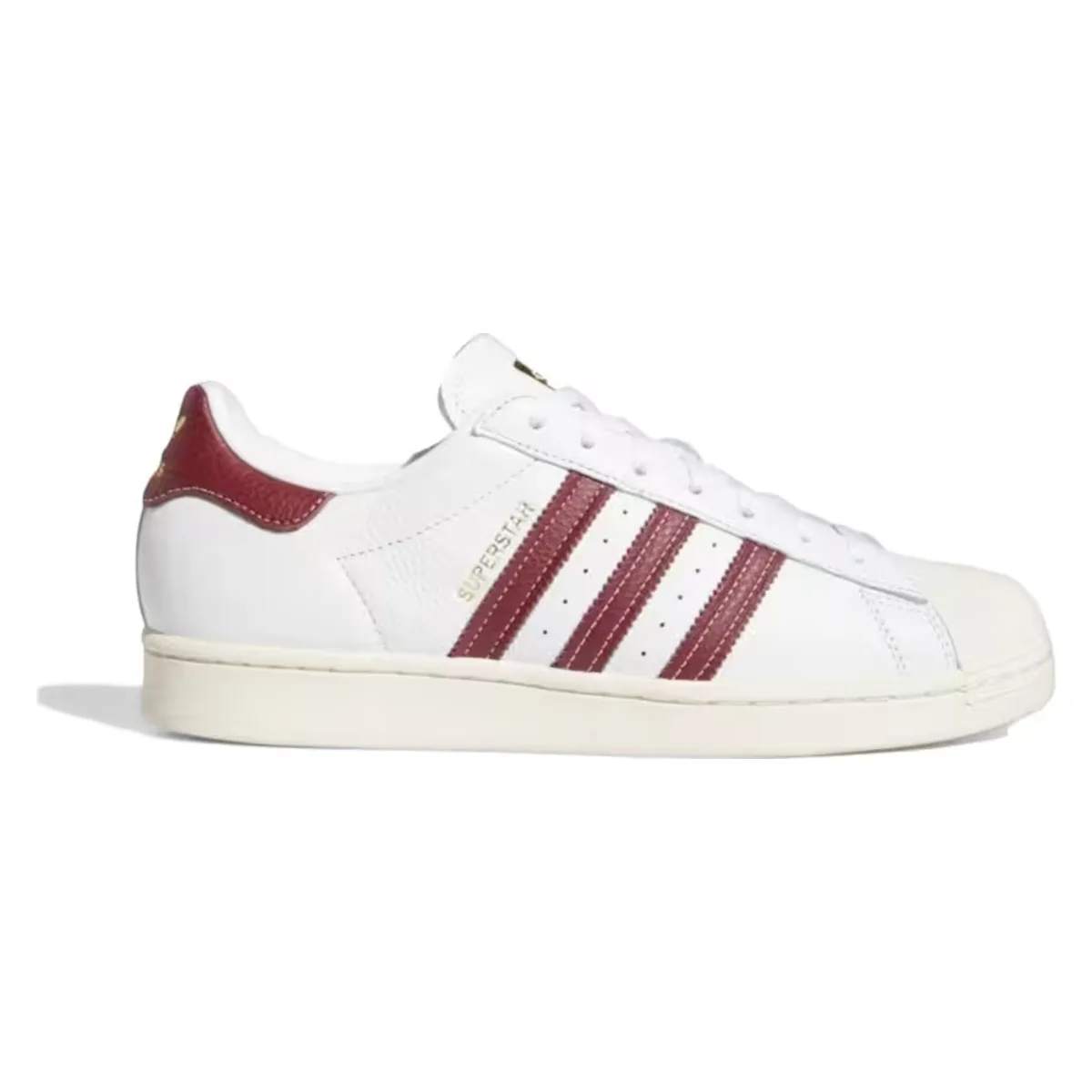 adidas Superstar Footwear White College Burgundy