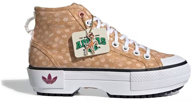 adidas Nizza Trek Disney Bambi Cloud White Legacy Burgundy Off White (Women's)