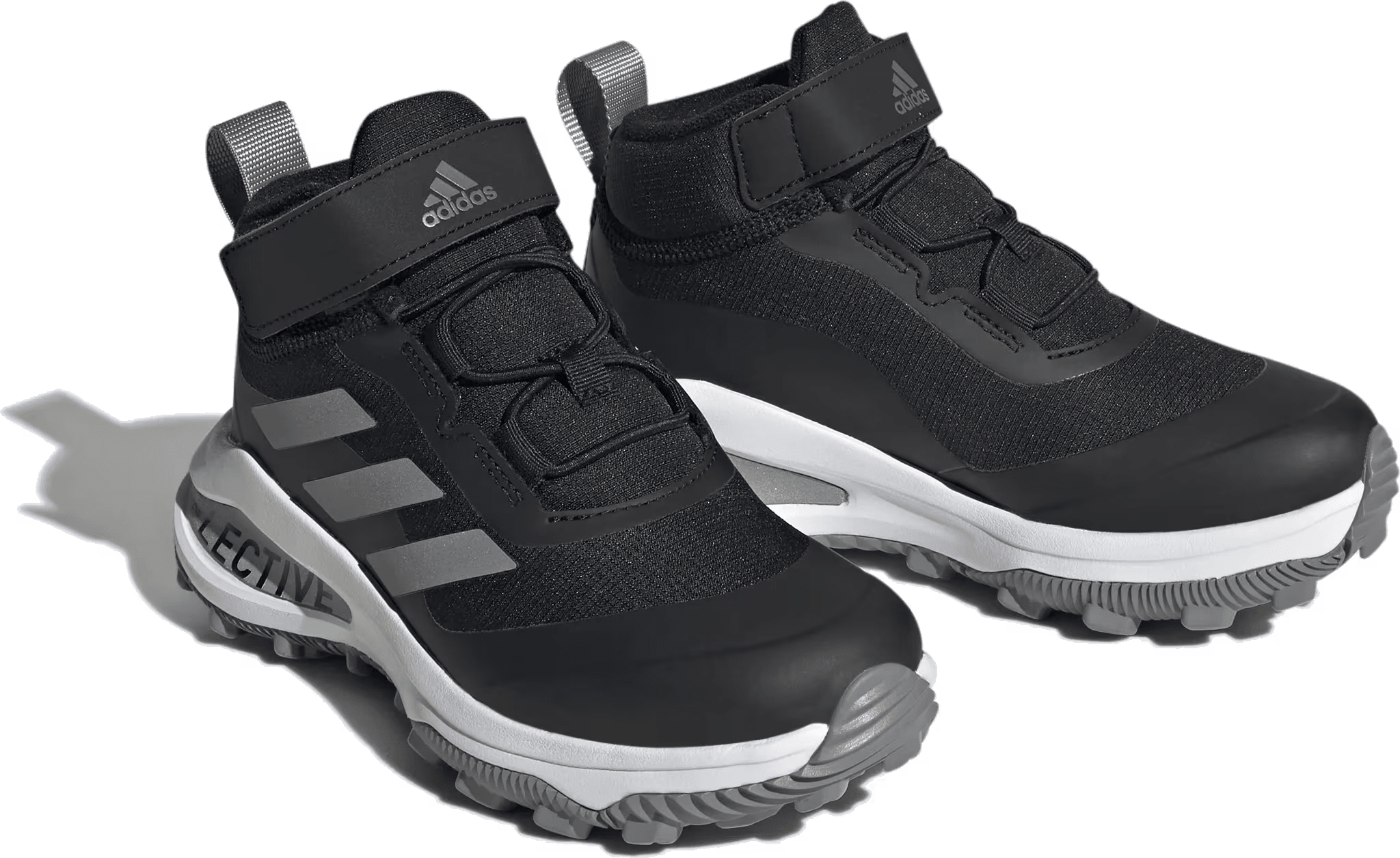 adidas Fortarun All Terrain Cloudfoam Core Black Silver Metallic Cloud White (GS)