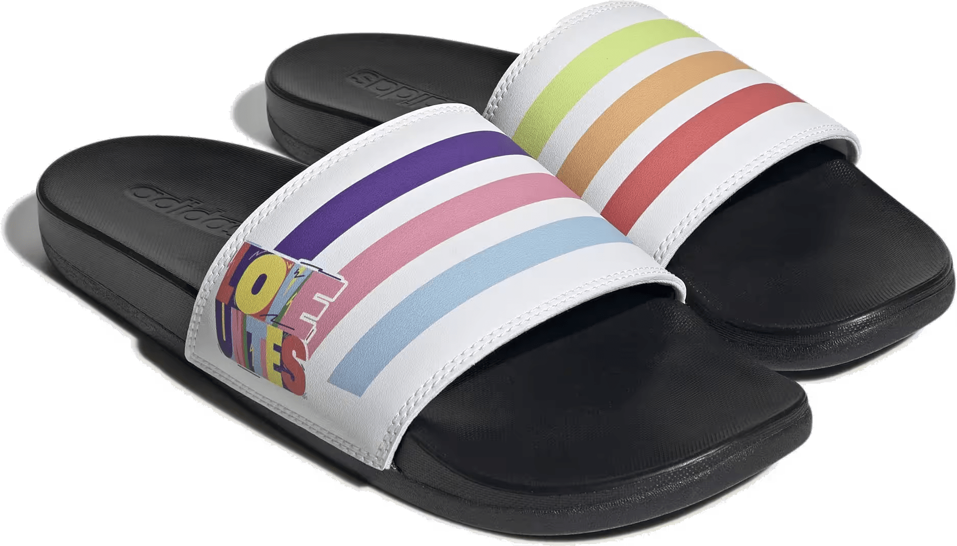 adidas Adilette Comfort Sandals Cloud White Semi Turbo Pulse Amber
