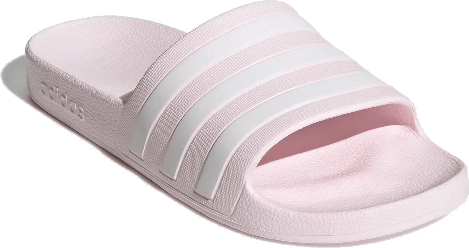 adidas Adilette Aqua Slides Almost Pink Cloud White