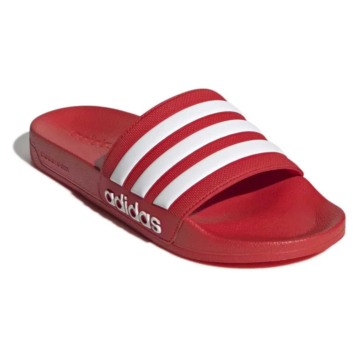 adidas Adilette Shower Slides Vivid Red Cloud White
