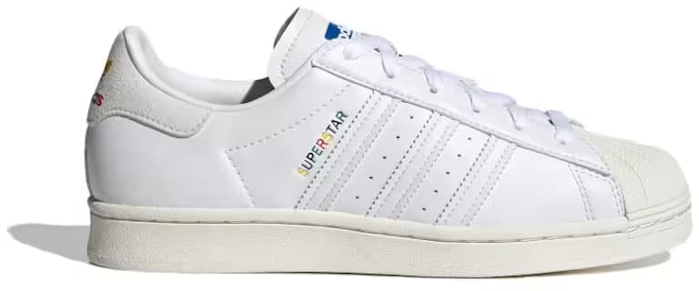 adidas Superstar White Rainbow Logo (Women's)
