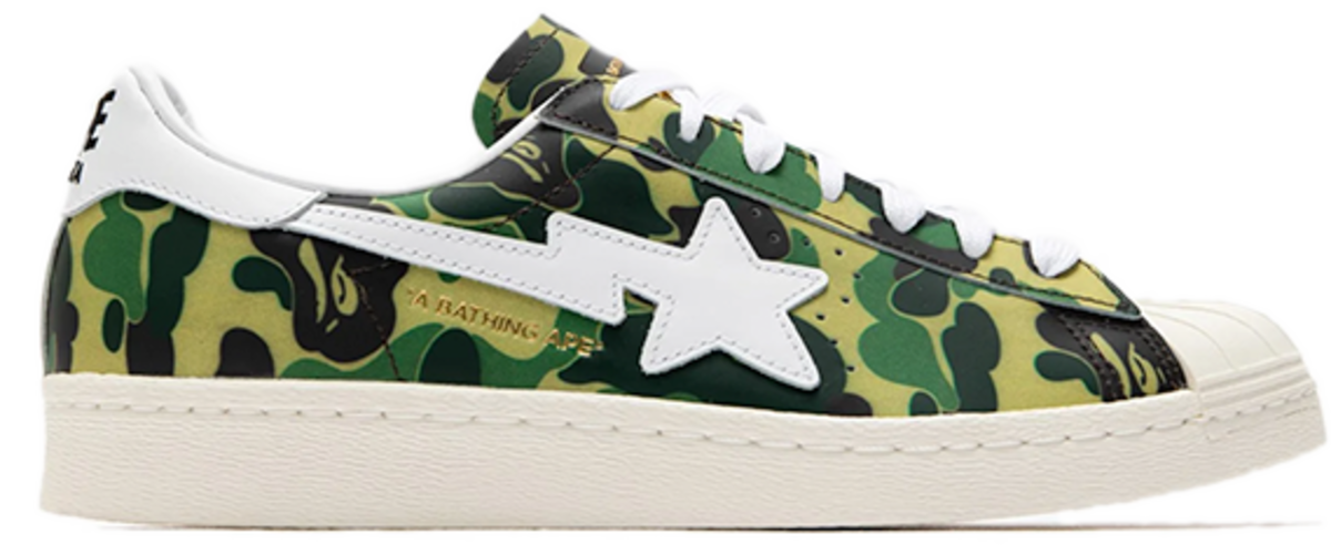 A Bathing Ape x Addias Superstar 80 s