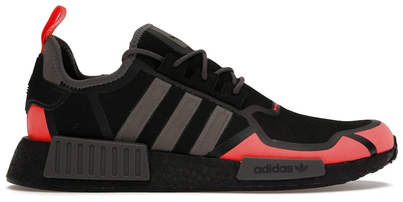 adidas NMD R1 Core Black Solar Red Grey