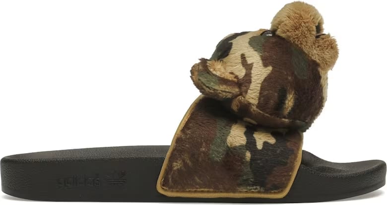 adidas JS Adilette Jeremy Scott Teddy Camo