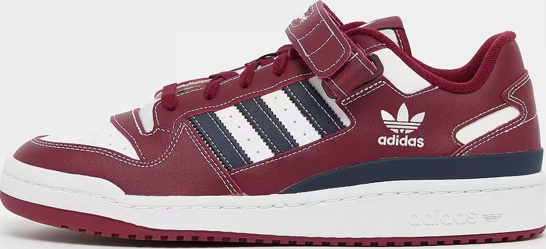 adidas Forum Low Team Collegiate Burgundy Cloud White Collegiate Navy