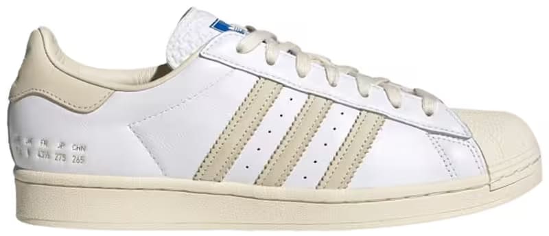 adidas Superstar Cream White Size Tag