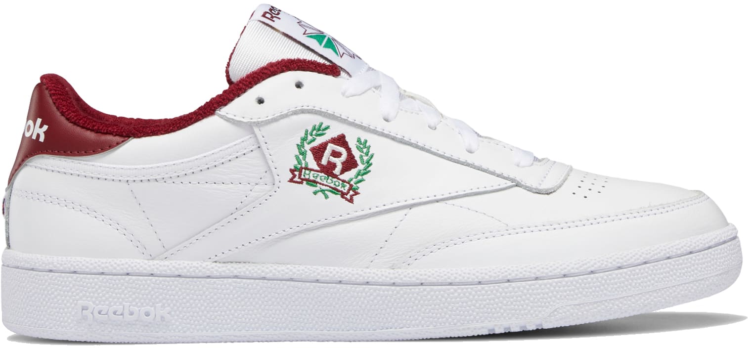Reebok Club C 85 Crest White Burgundy